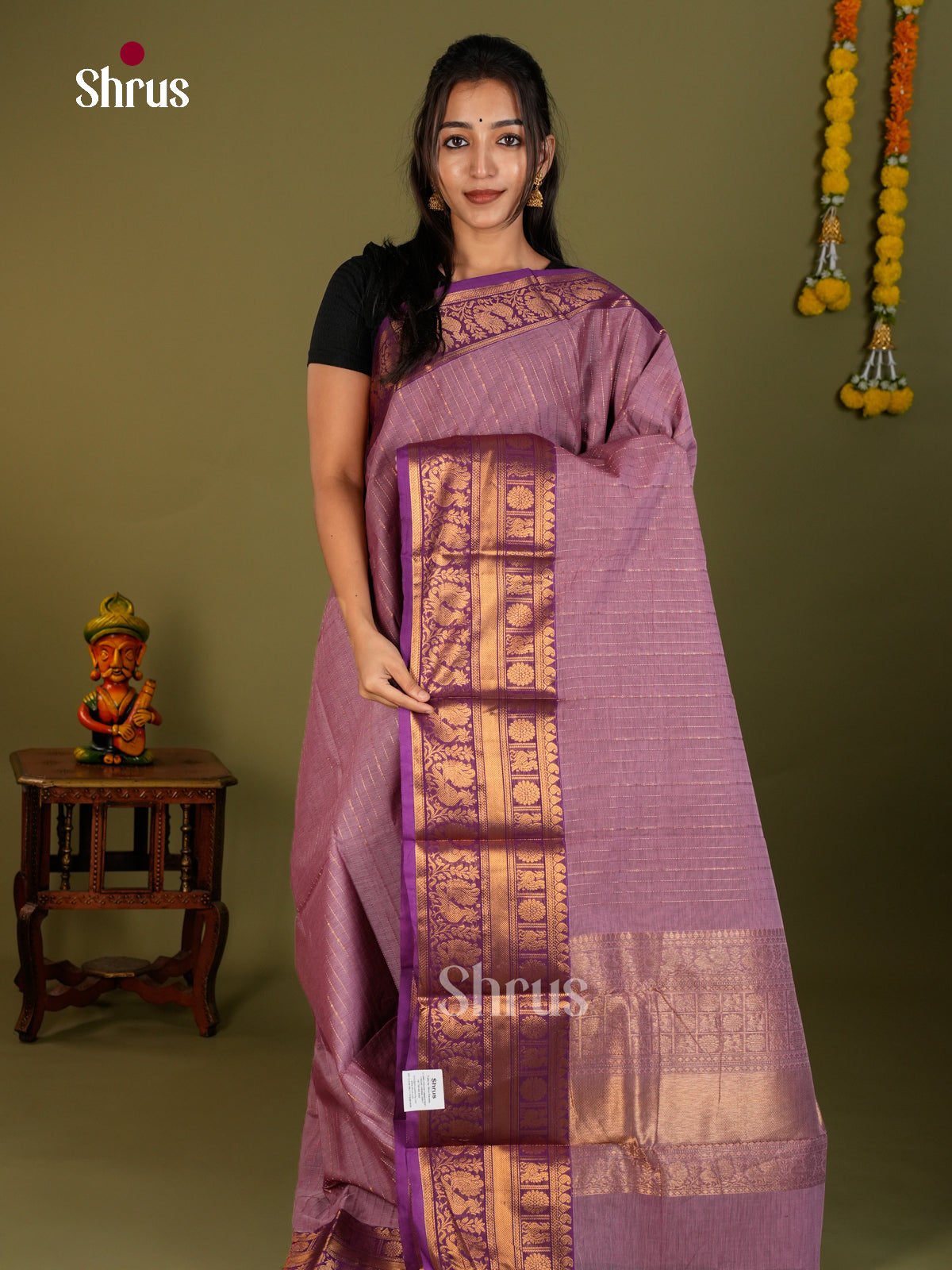 Chettinad Cotton Saree - EDS06050 - Shop on Shrus.com