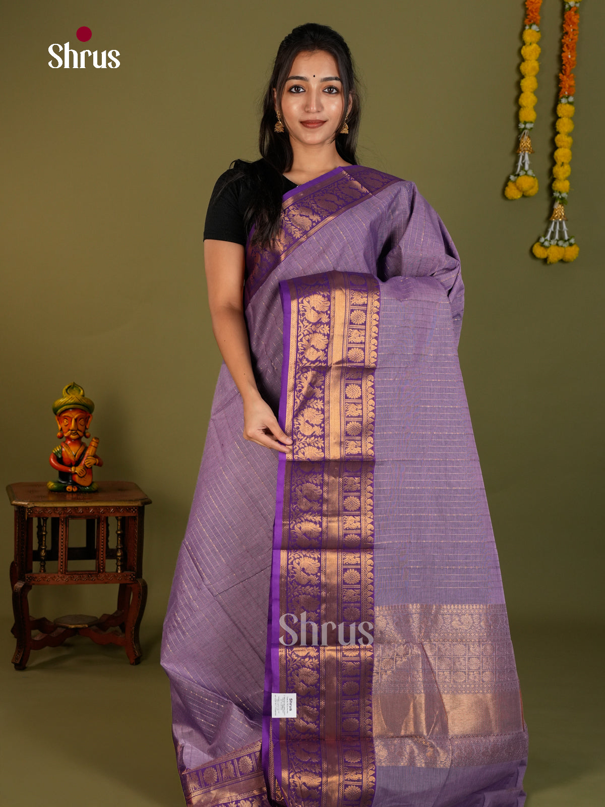 Chettinad Cotton Saree - EDS06052 - Shop on Shrus.com