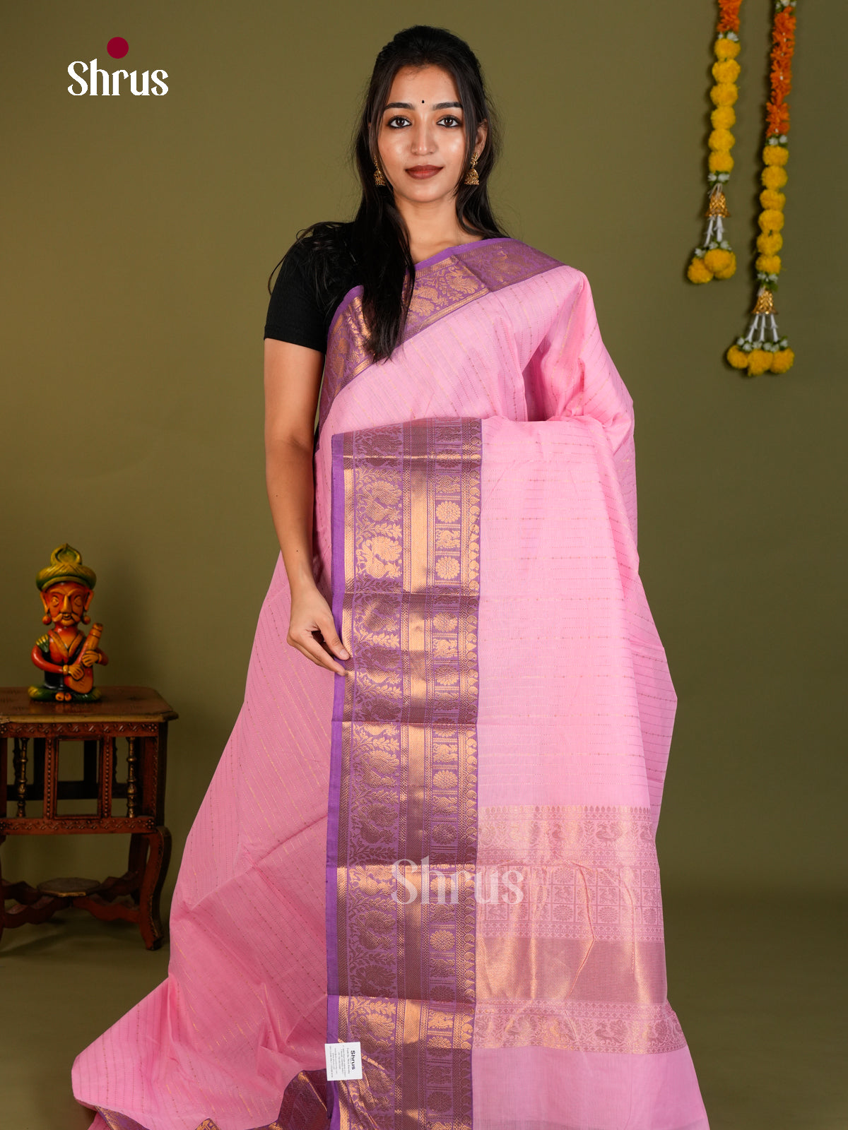 Chettinad Cotton Saree - EDS06056 - Shop on Shrus.com