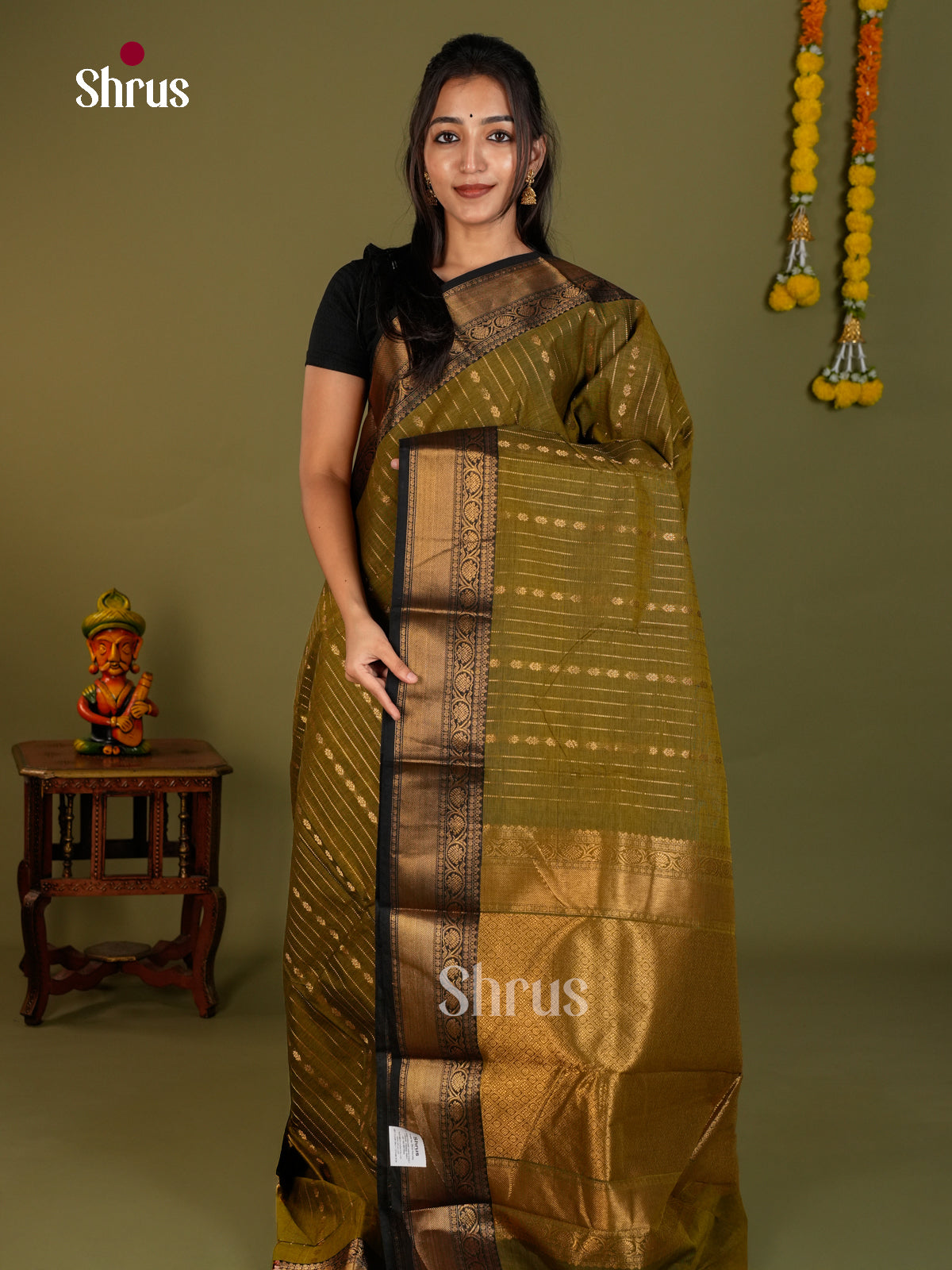 Chettinad Cotton Saree - EDS06065 - Shop on Shrus.com