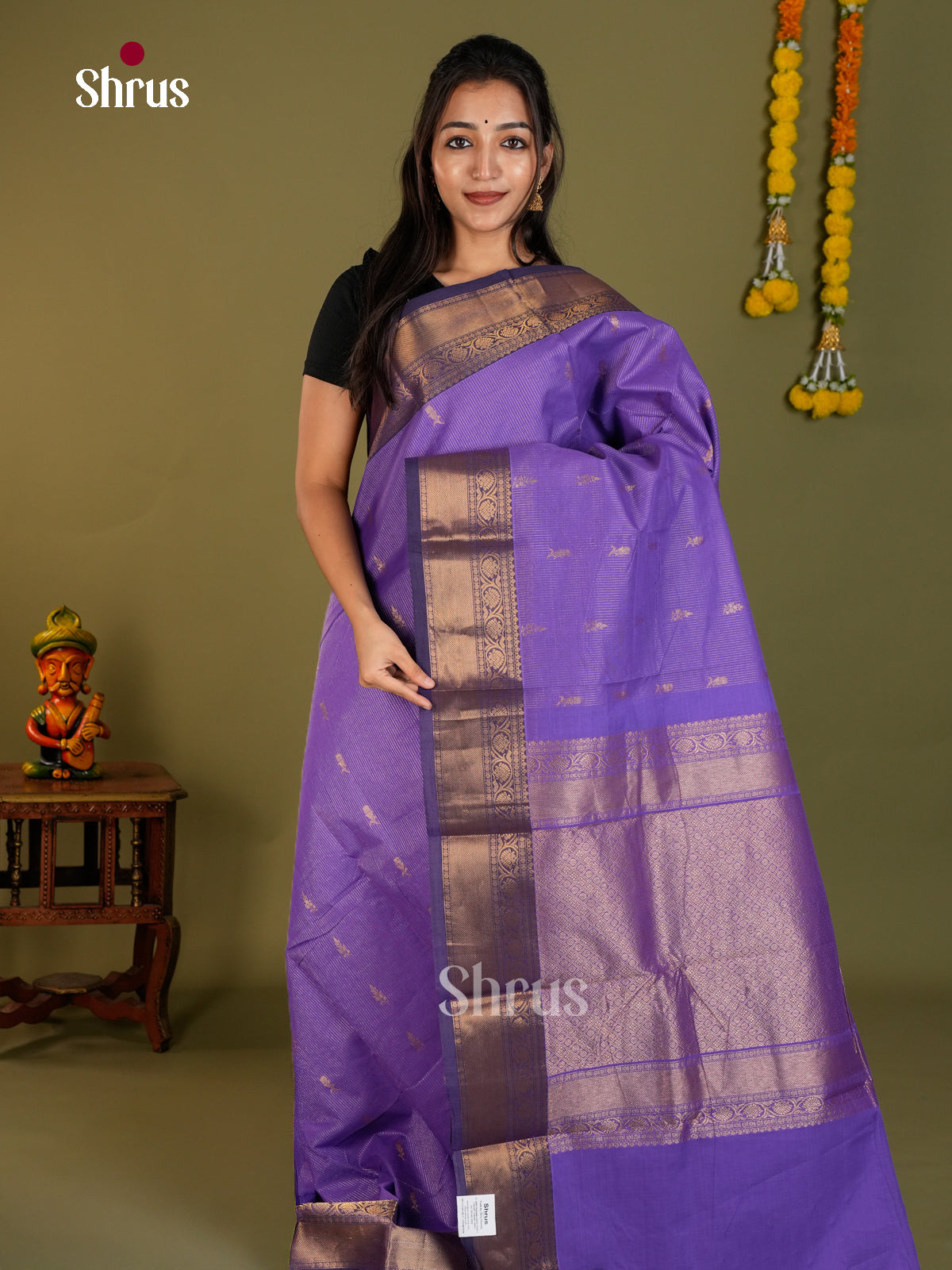 Chettinad Cotton Saree - EDS06080 - Shop on Shrus.com