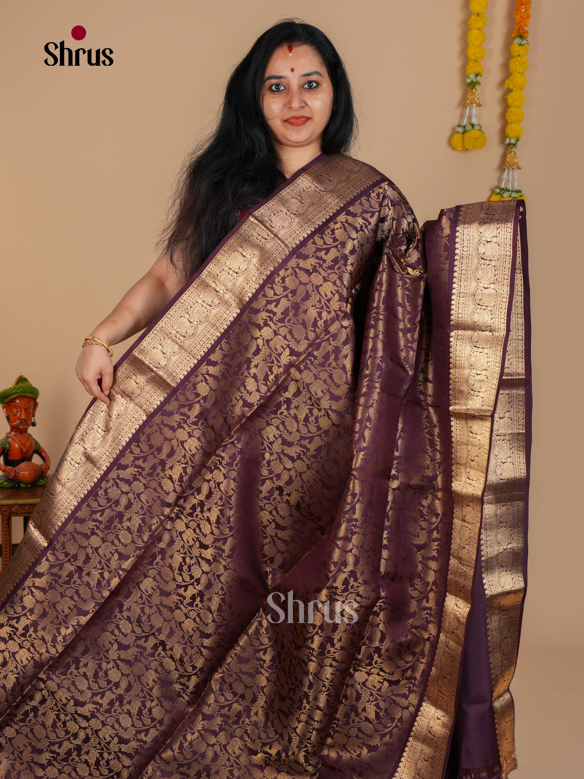 Soft Silk Saree - EDS07002 - Shop on Shrus.com