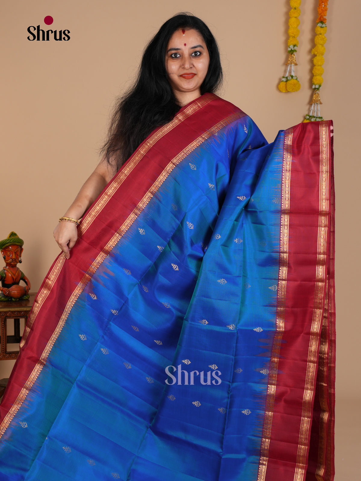Soft Silk Saree - EDS08047 - Shop on Shrus.com