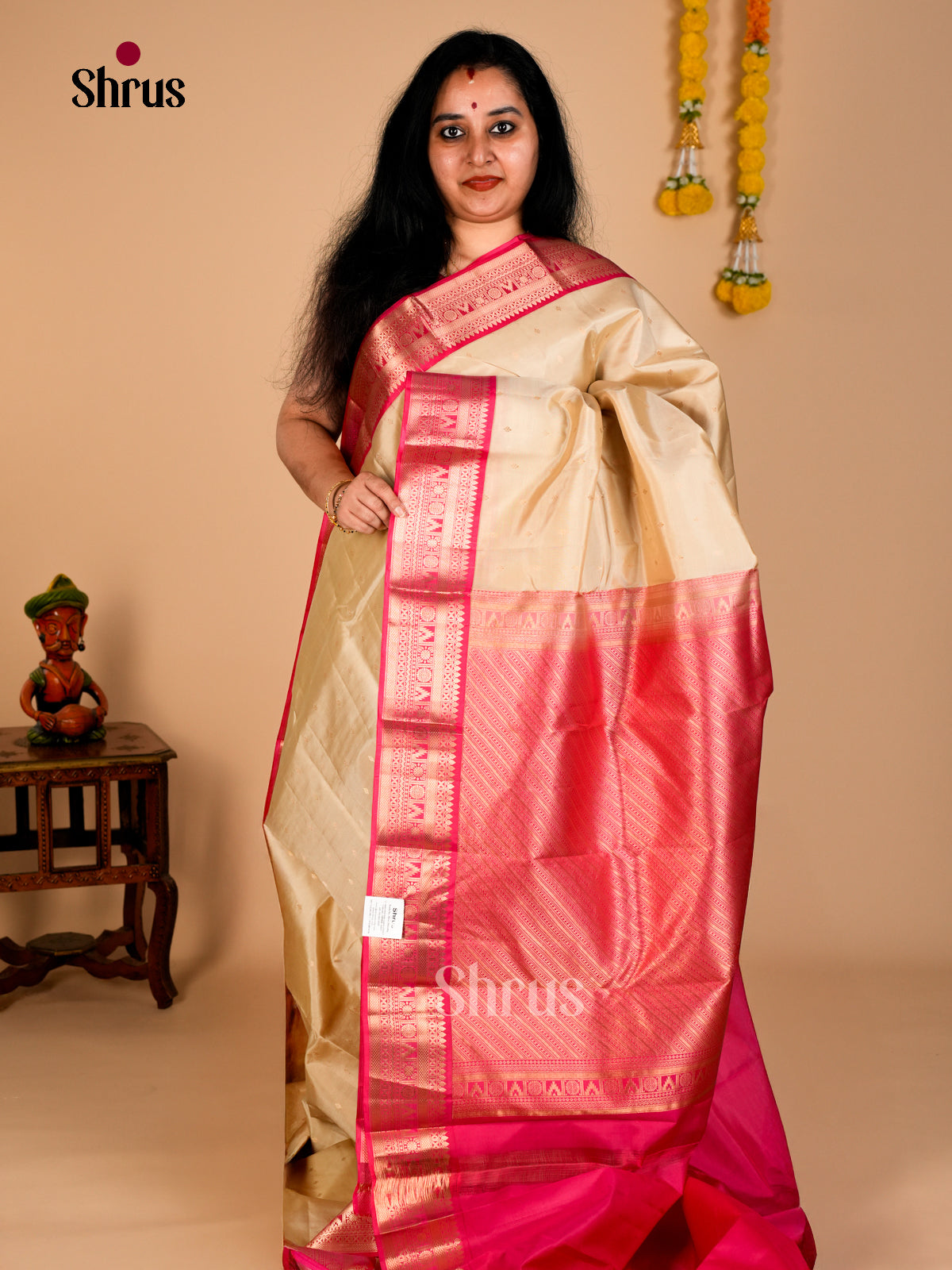 Kanchipuram silk Saree - EDS08066 - Shop on Shrus.com