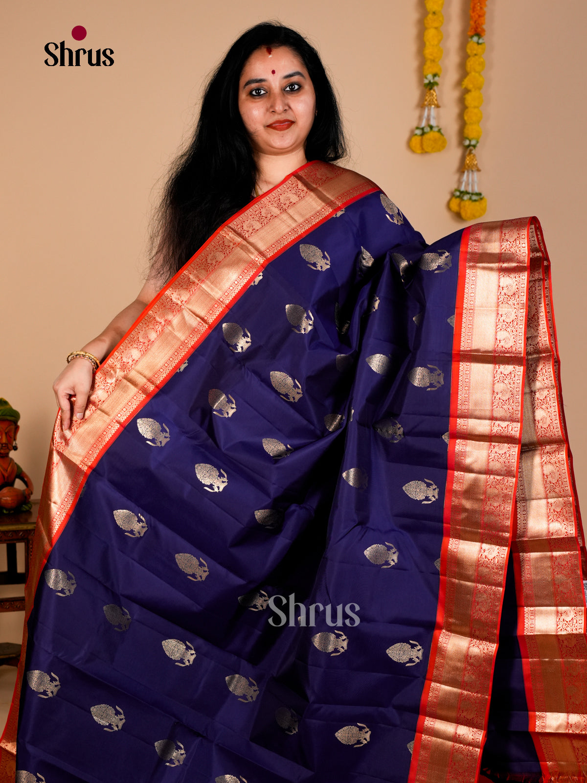 Kanchipuram silk Saree - EDS08068 - Shop on Shrus.com