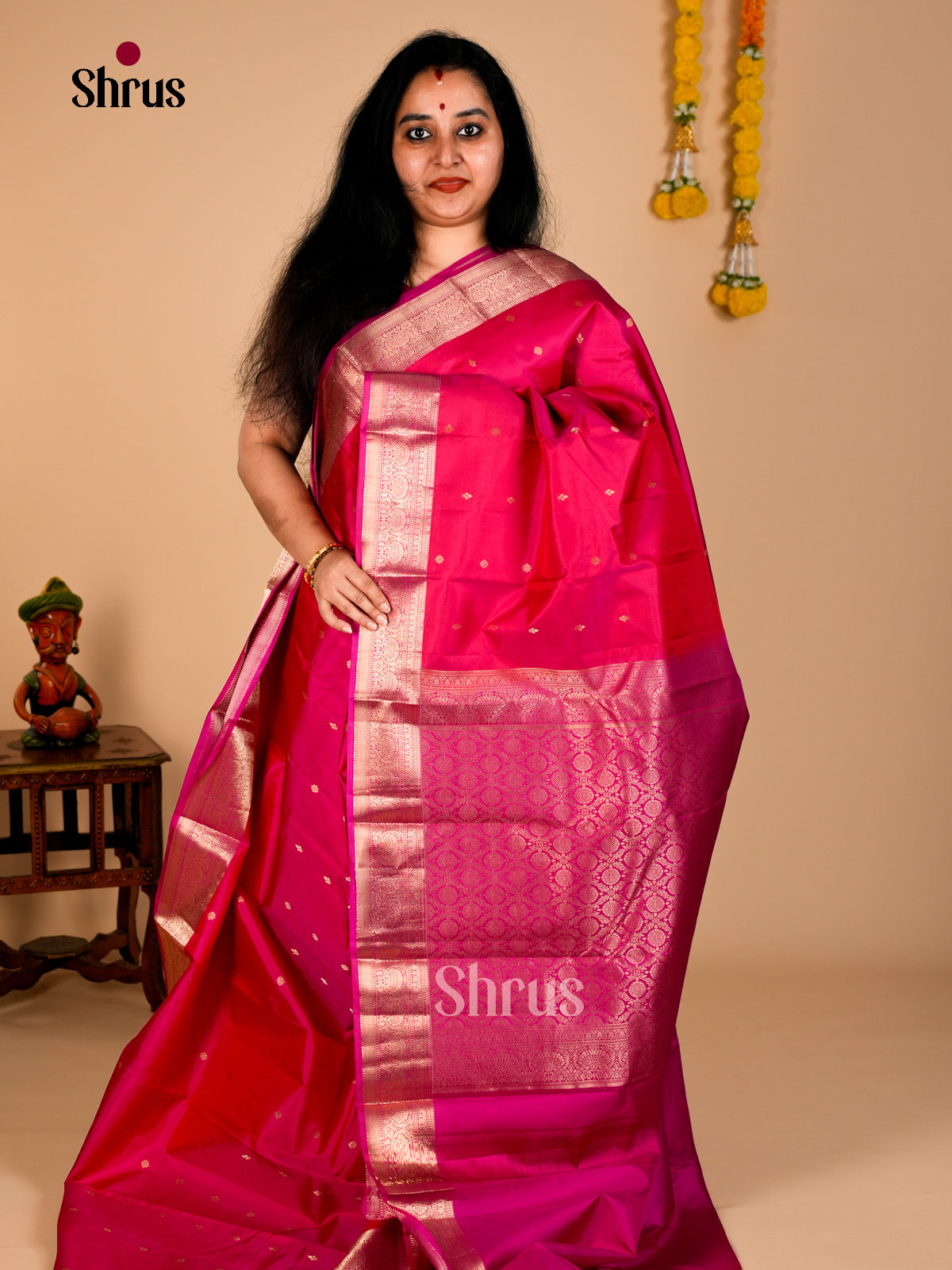 Kanchipuram silk Saree - EDS08097 - Shop on Shrus.com