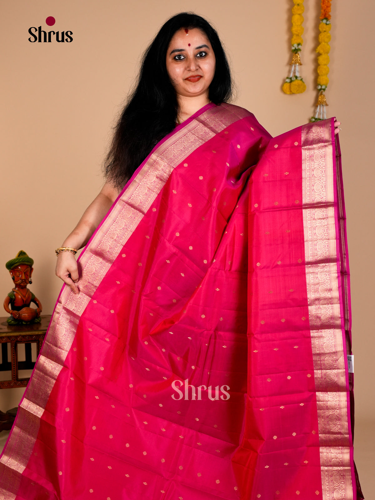 Kanchipuram silk Saree - EDS08097 - Shop on Shrus.com