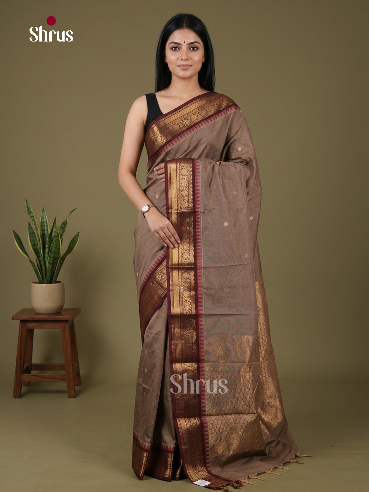 Chettinad Cotton Saree - EDS10011 - Shop on Shrus.com