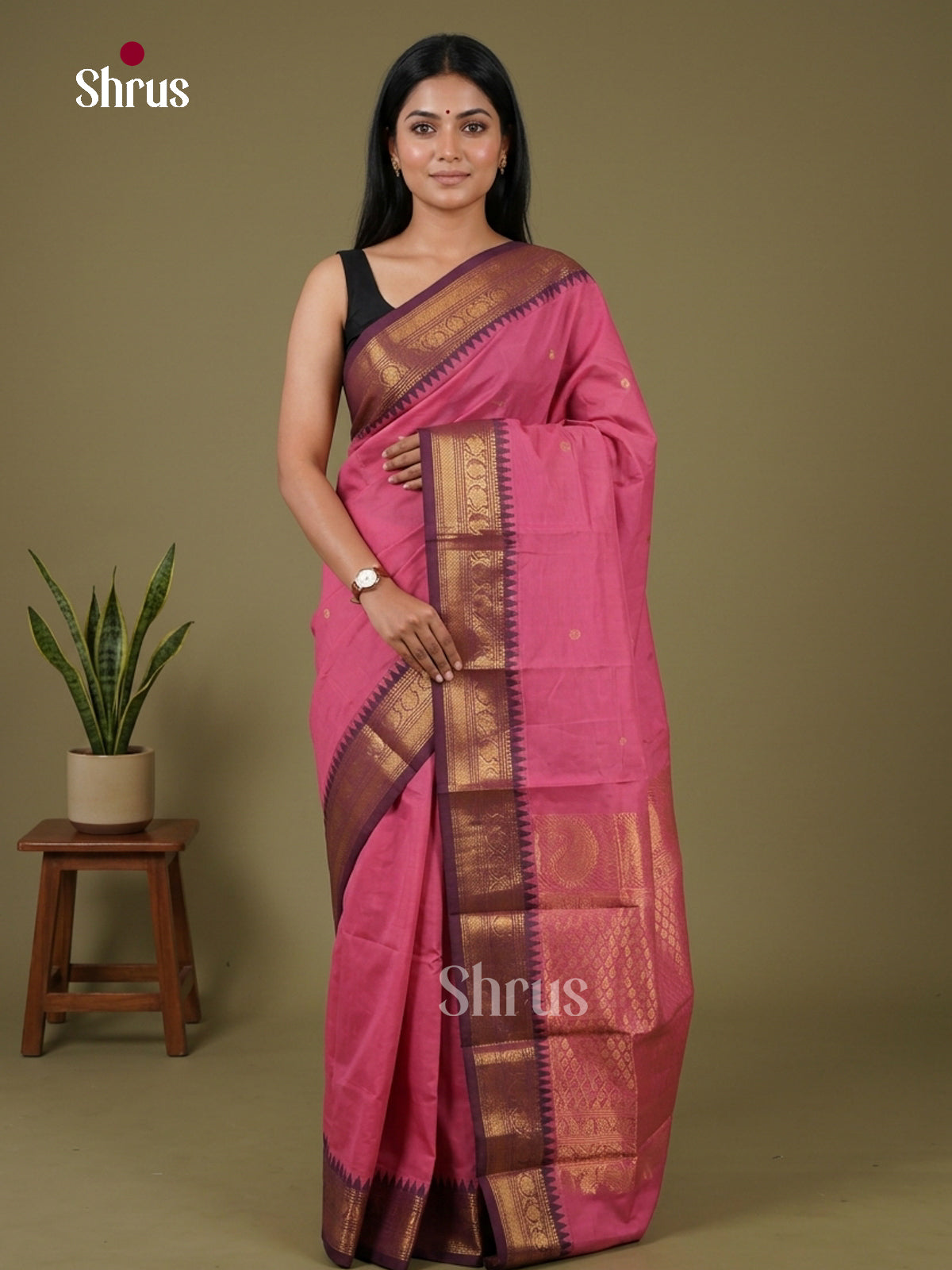 Chettinad Cotton Saree - EDS10015 - Shop on Shrus.com