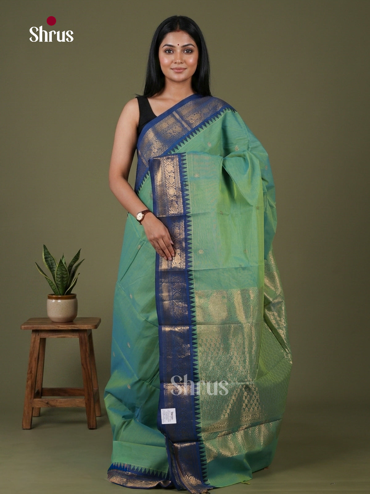 Chettinad Cotton Saree - EDS10017 - Shop on Shrus.com