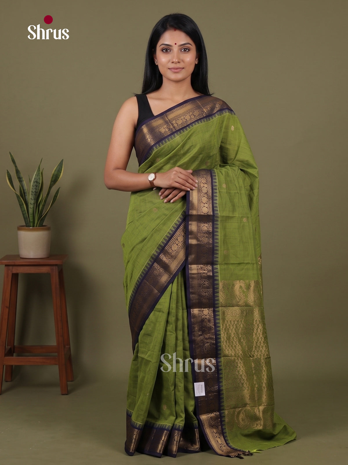 Chettinad Cotton Saree - EDS10018 - Shop on Shrus.com