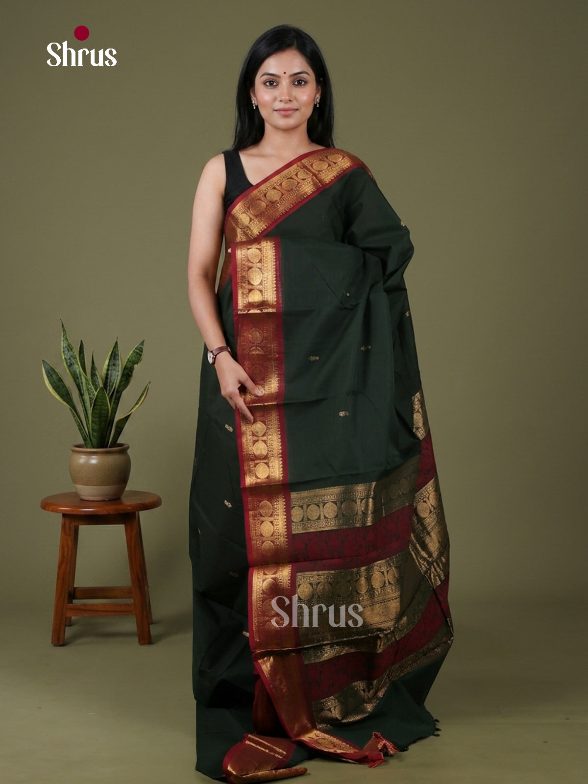 Chettinad Cotton Saree - EDS10027 - Shop on Shrus.com