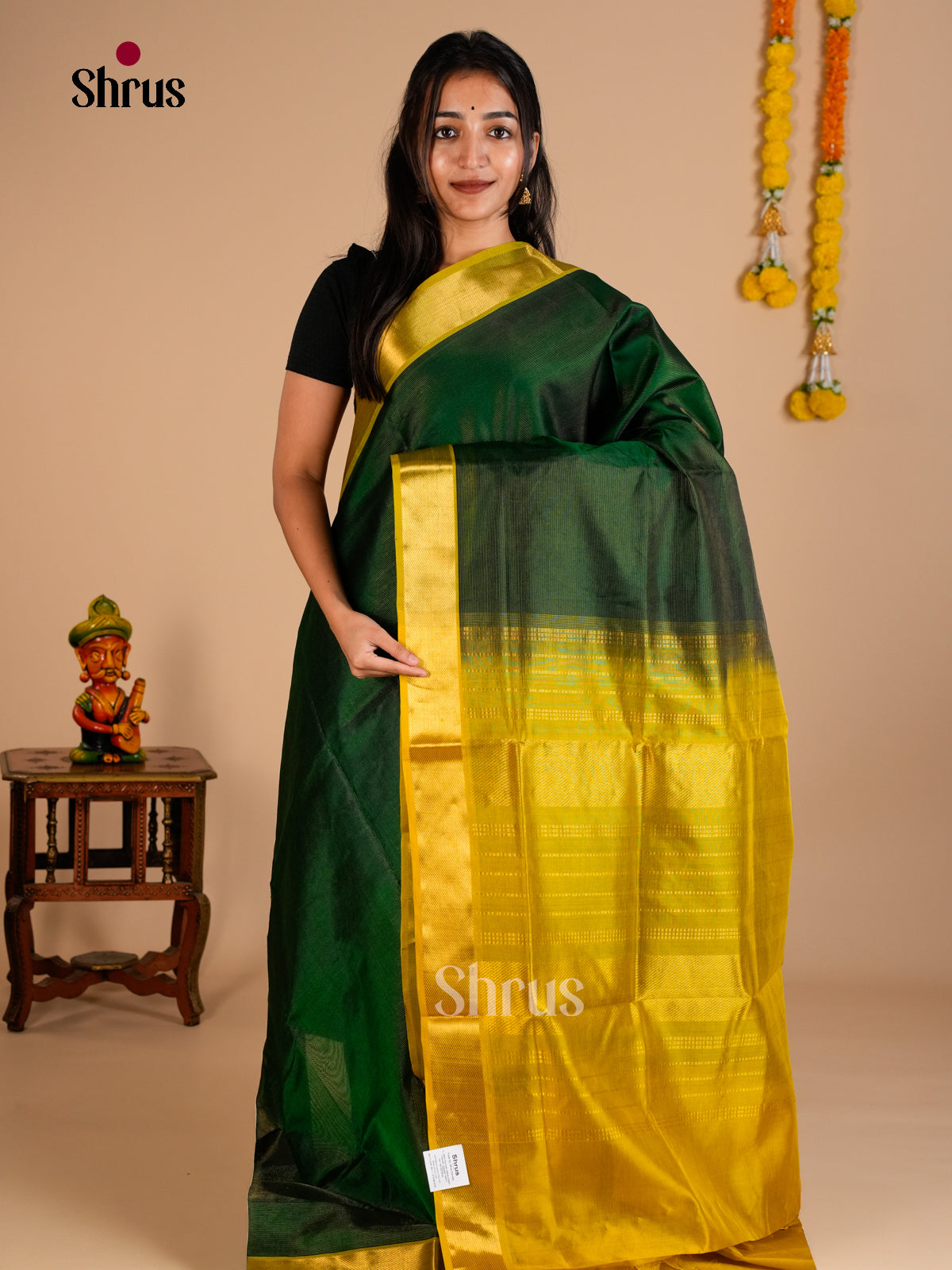 Silk Cotton Saree - EDS10037 - Shop on Shrus.com