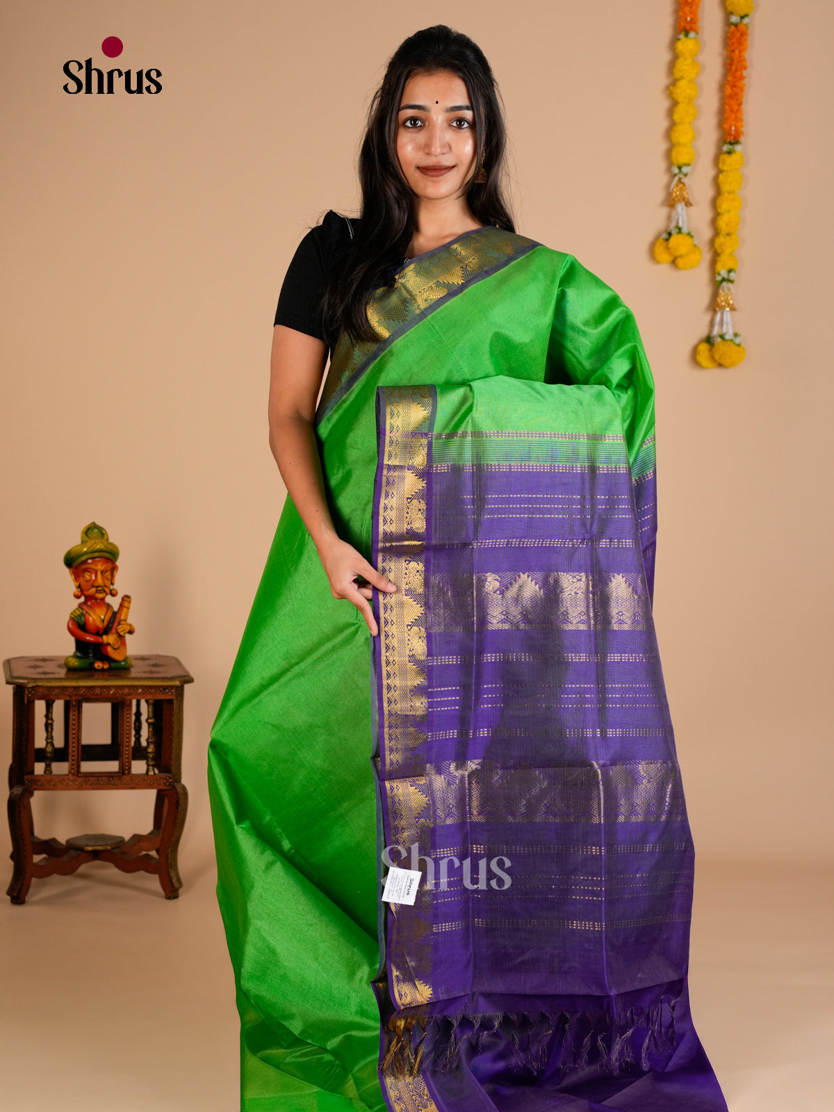 Silk Cotton Saree - EDS10039 - Shop on Shrus.com