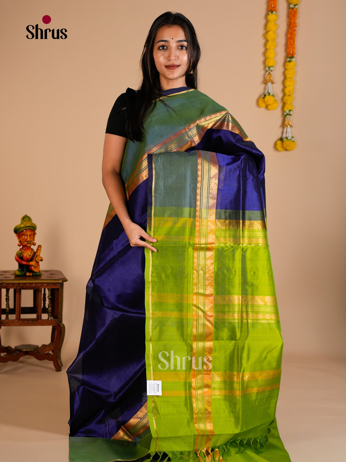 Silk Cotton Saree - EDS10079 - Shop on Shrus.com