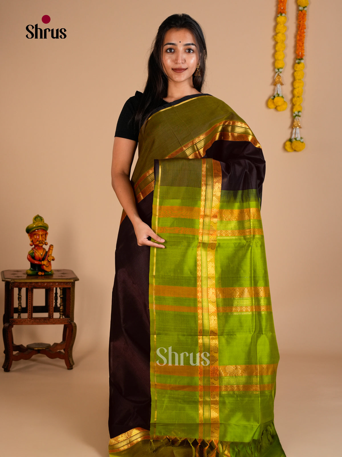 Silk Cotton Saree - EDS10080 - Shop on Shrus.com