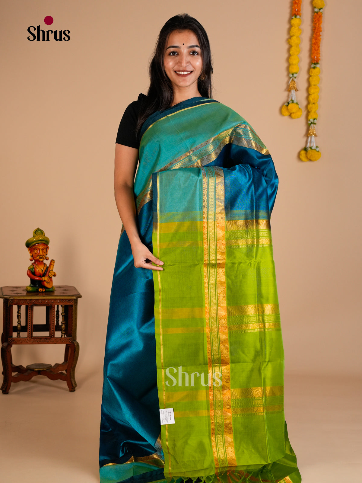 Silk Cotton Saree - EDS10087 - Shop on Shrus.com