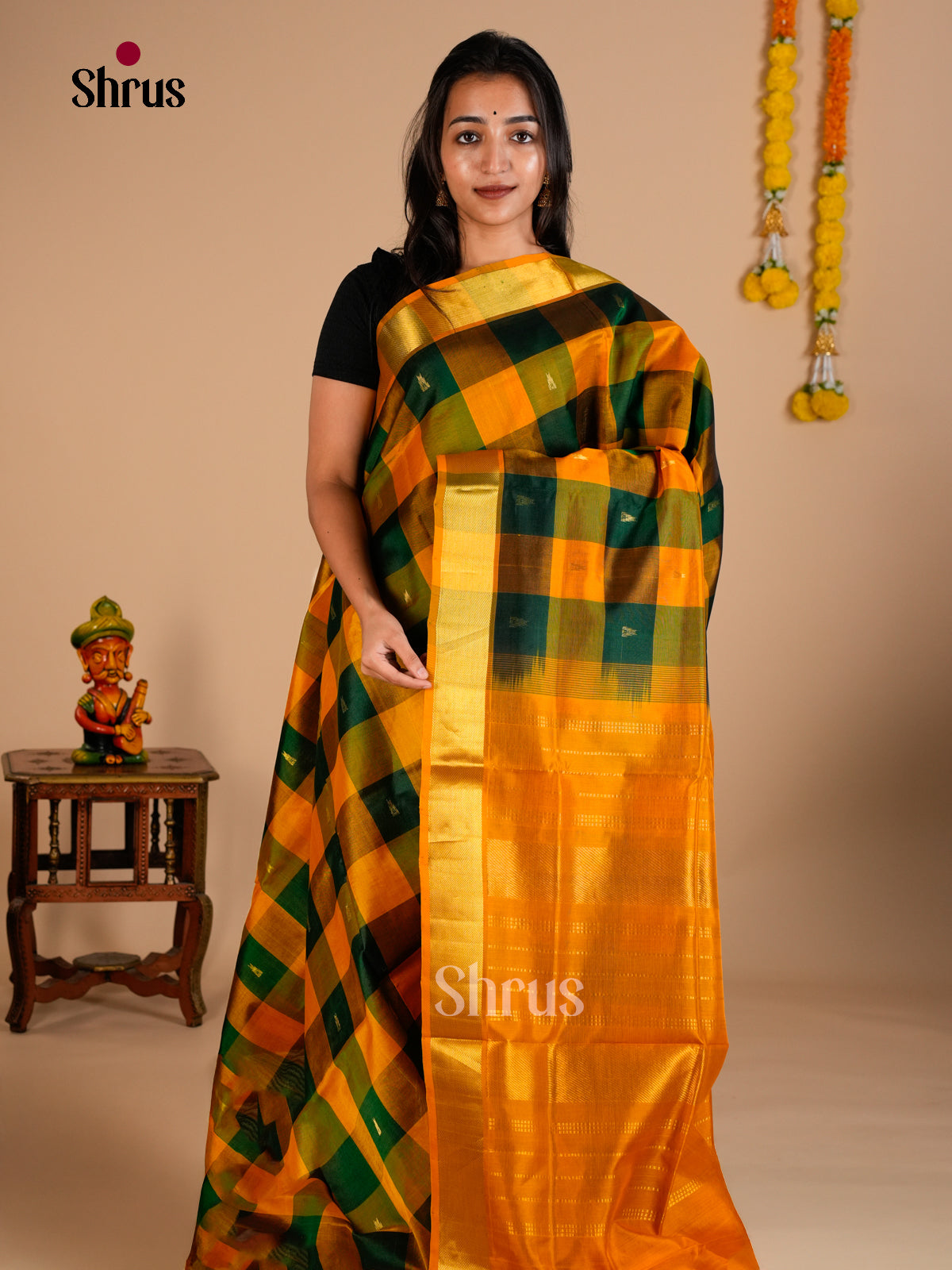 Silk Cotton Saree - EDS10092 - Shop on Shrus.com