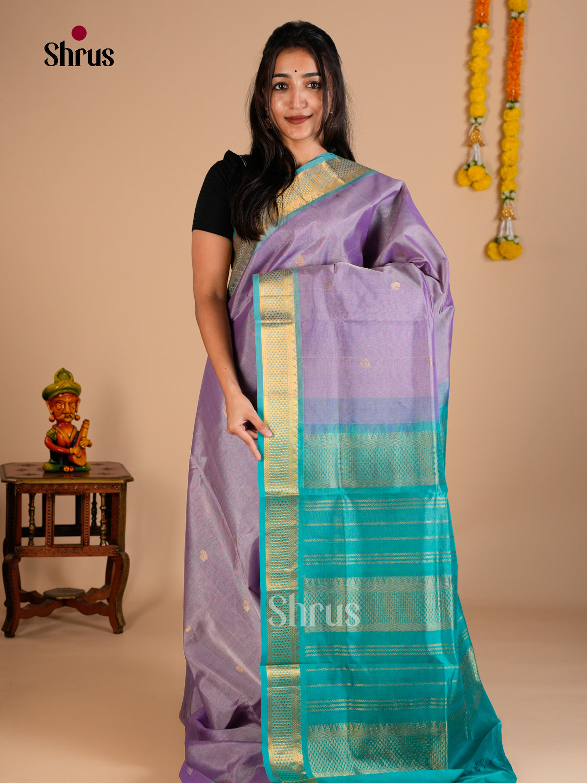 Silk Cotton Saree - EDS10143 - Shop on Shrus.com