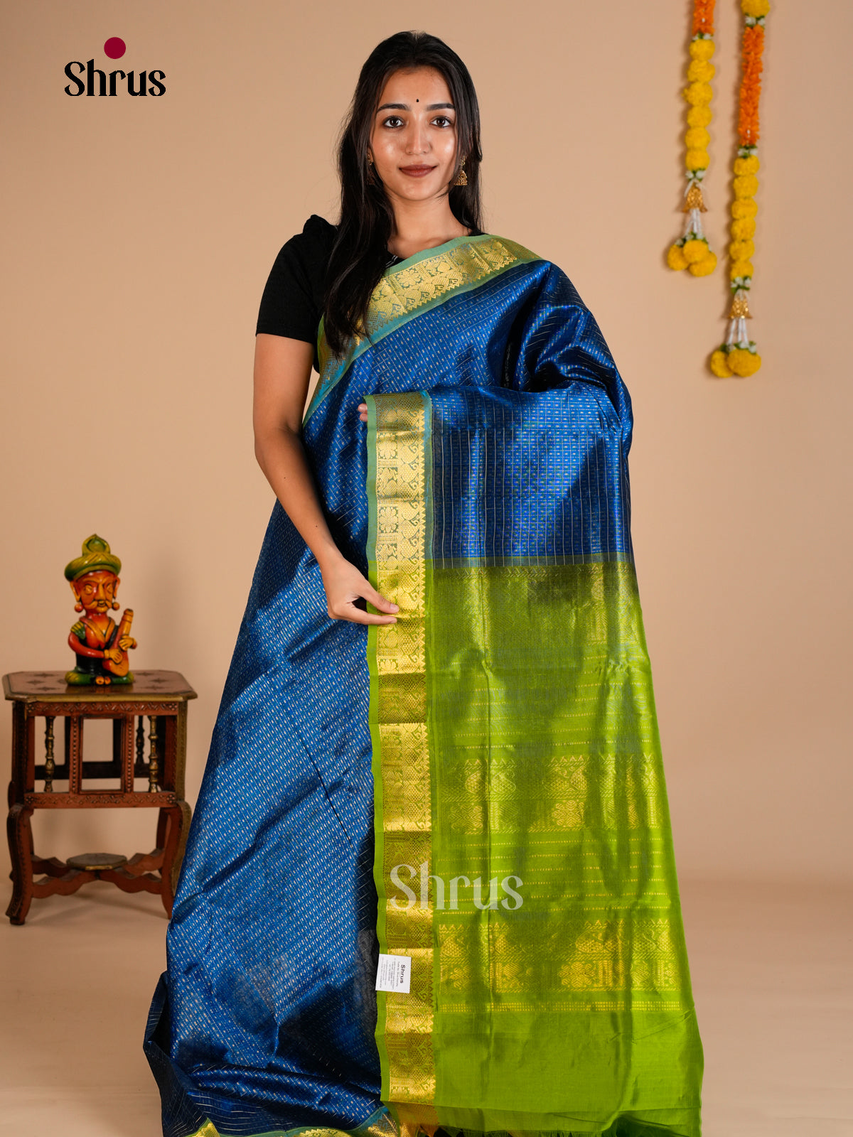 Silk Cotton Saree - EDS10145 - Shop on Shrus.com