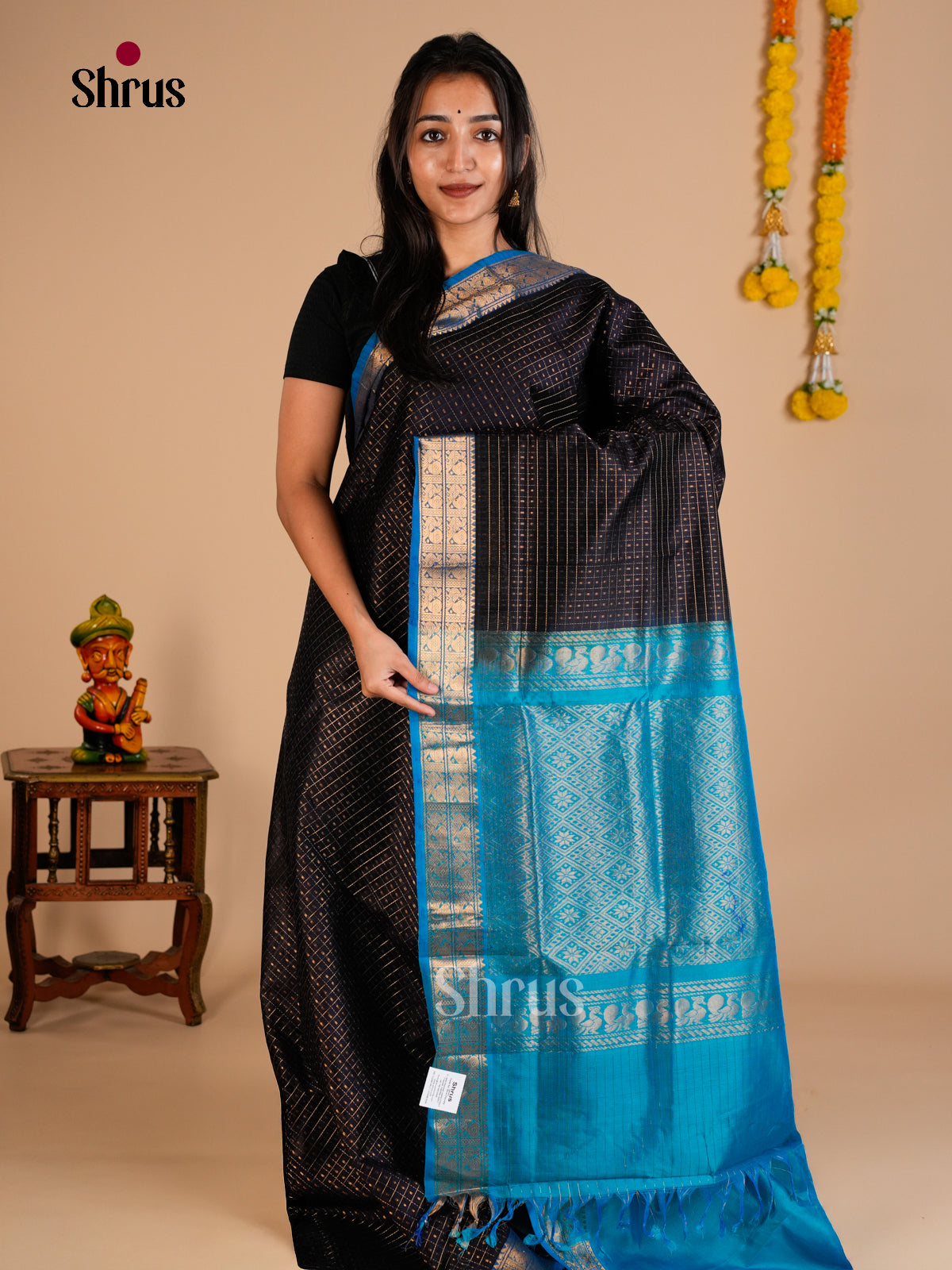 Silk Cotton Saree - EDS10150 - Shop on Shrus.com