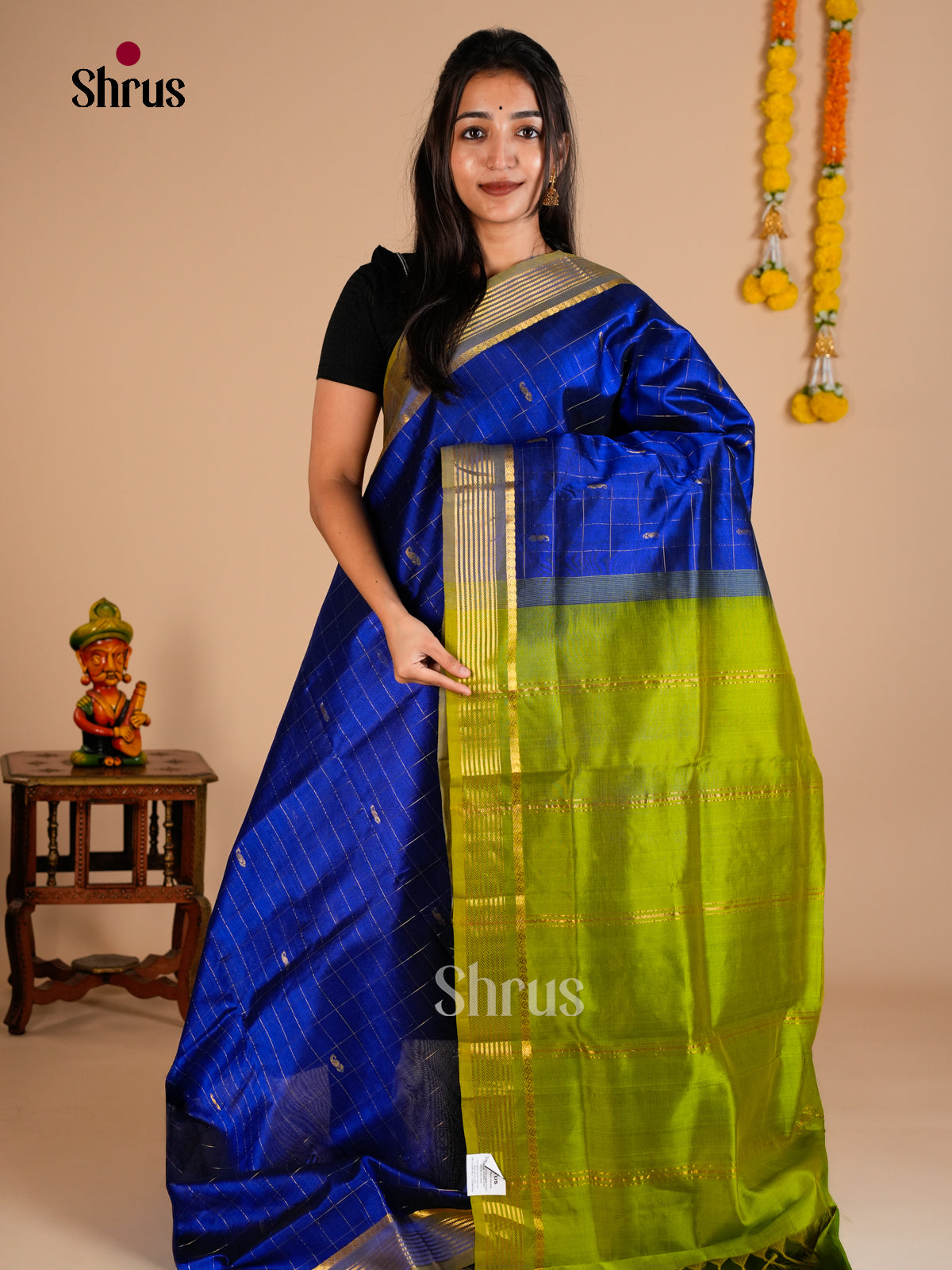 Silk Cotton Saree - EDS10172 - Shop on Shrus.com