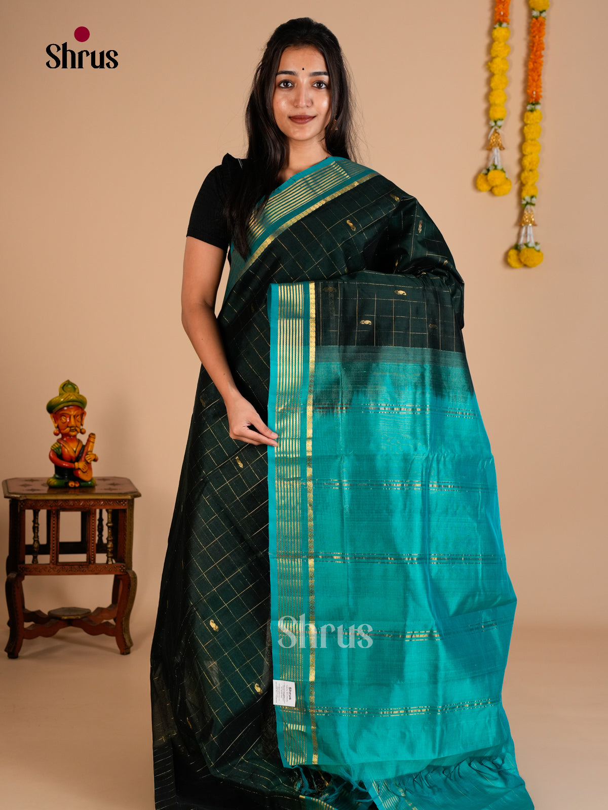 Silk Cotton Saree - EDS10174 - Shop on Shrus.com