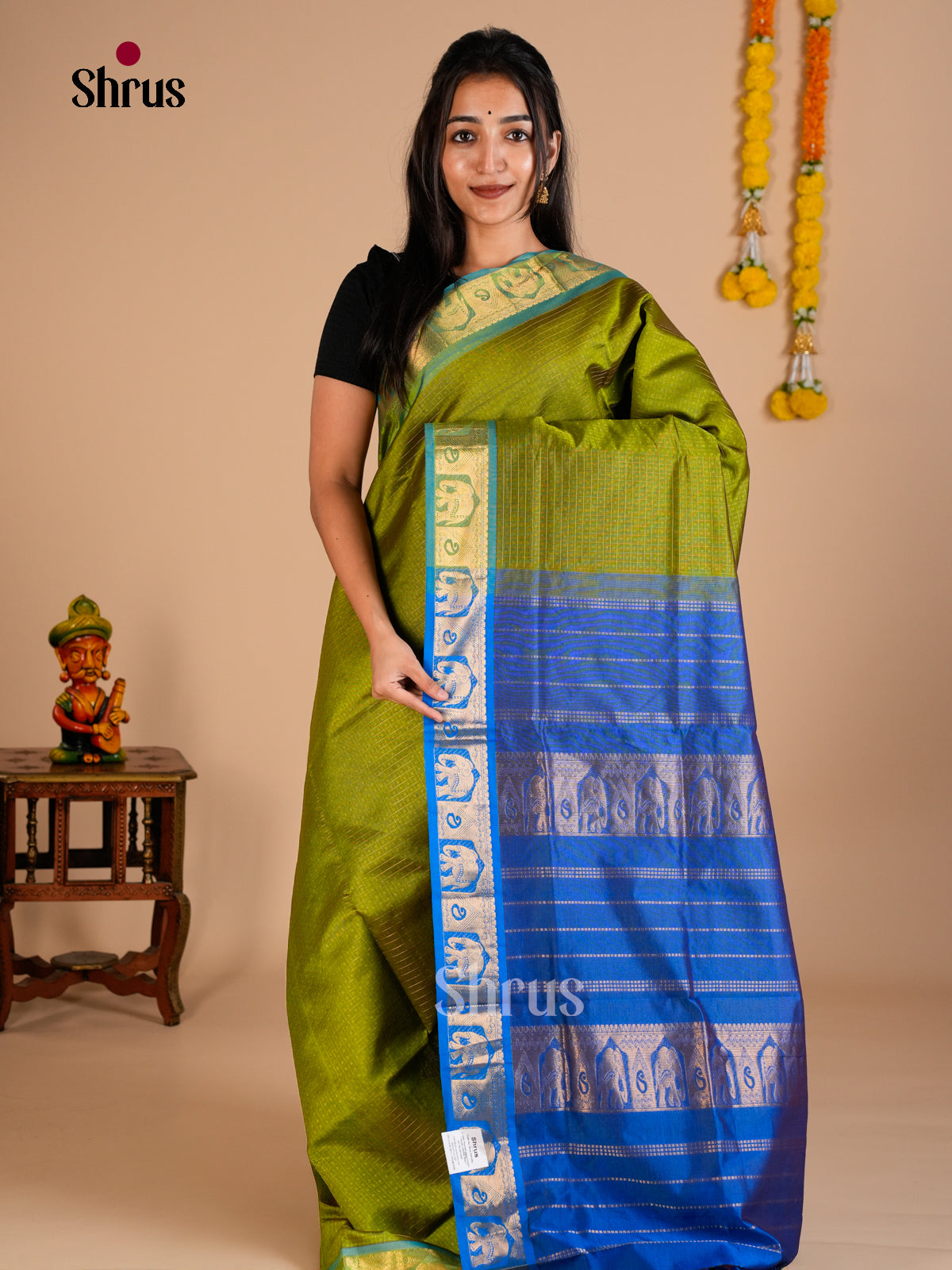 Silk Cotton Saree - EDS10190 - Shop on Shrus.com