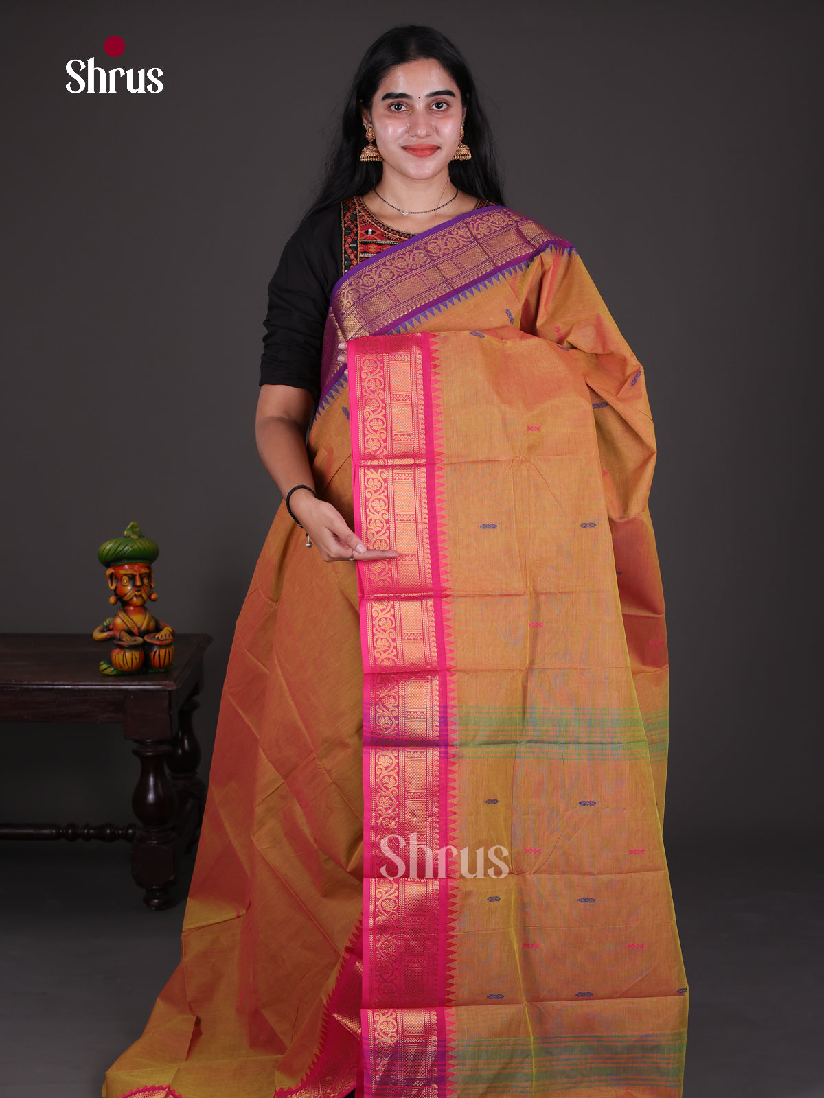 Chettinad Cotton Saree - EDS13002 - Shop on Shrus.com