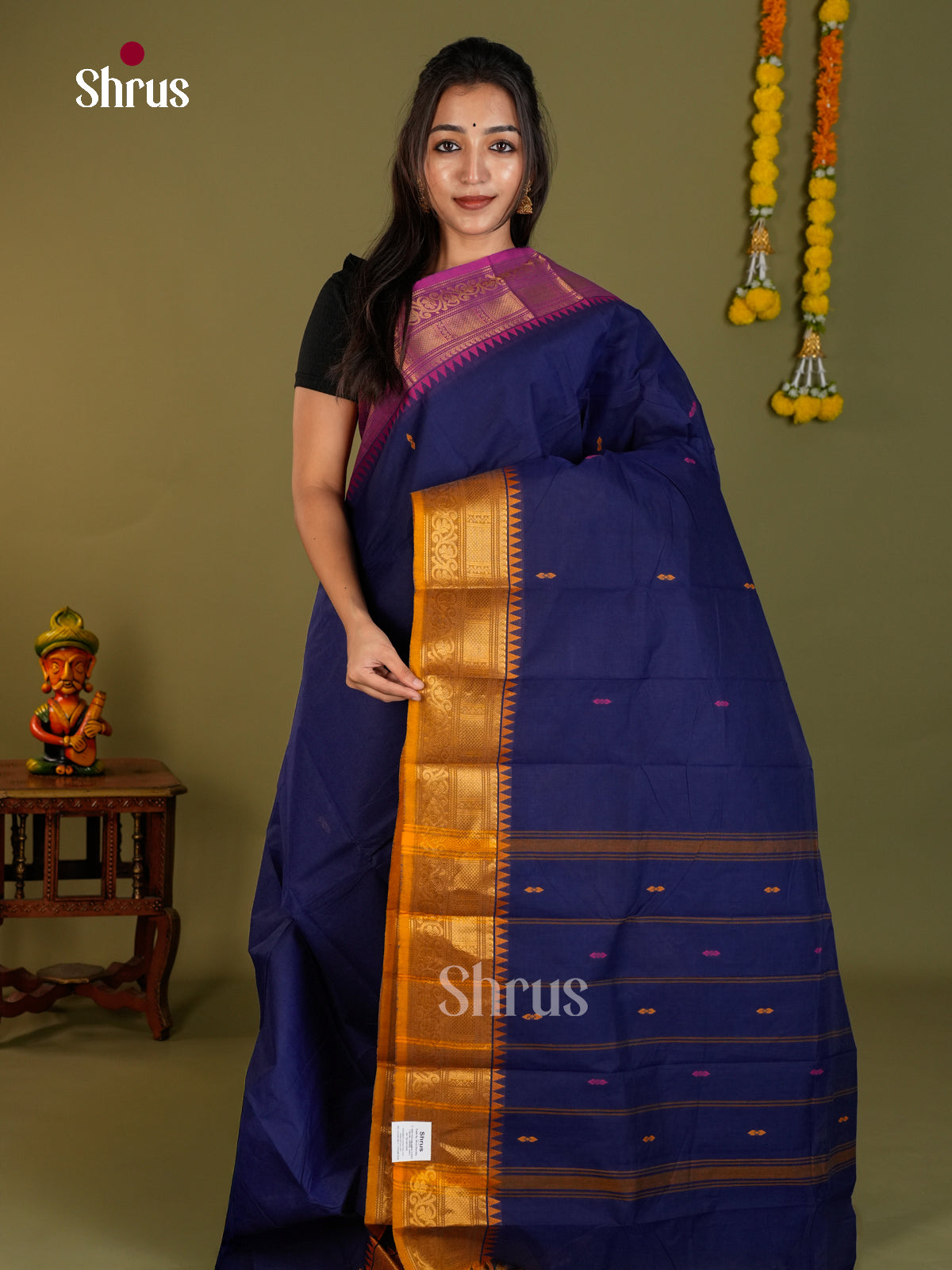 Chettinad Cotton Saree - EDS13006 - Shop on Shrus.com