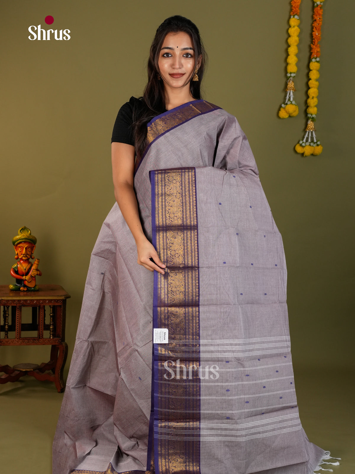 Chettinad Cotton Saree - EDS13010 - Shop on Shrus.com