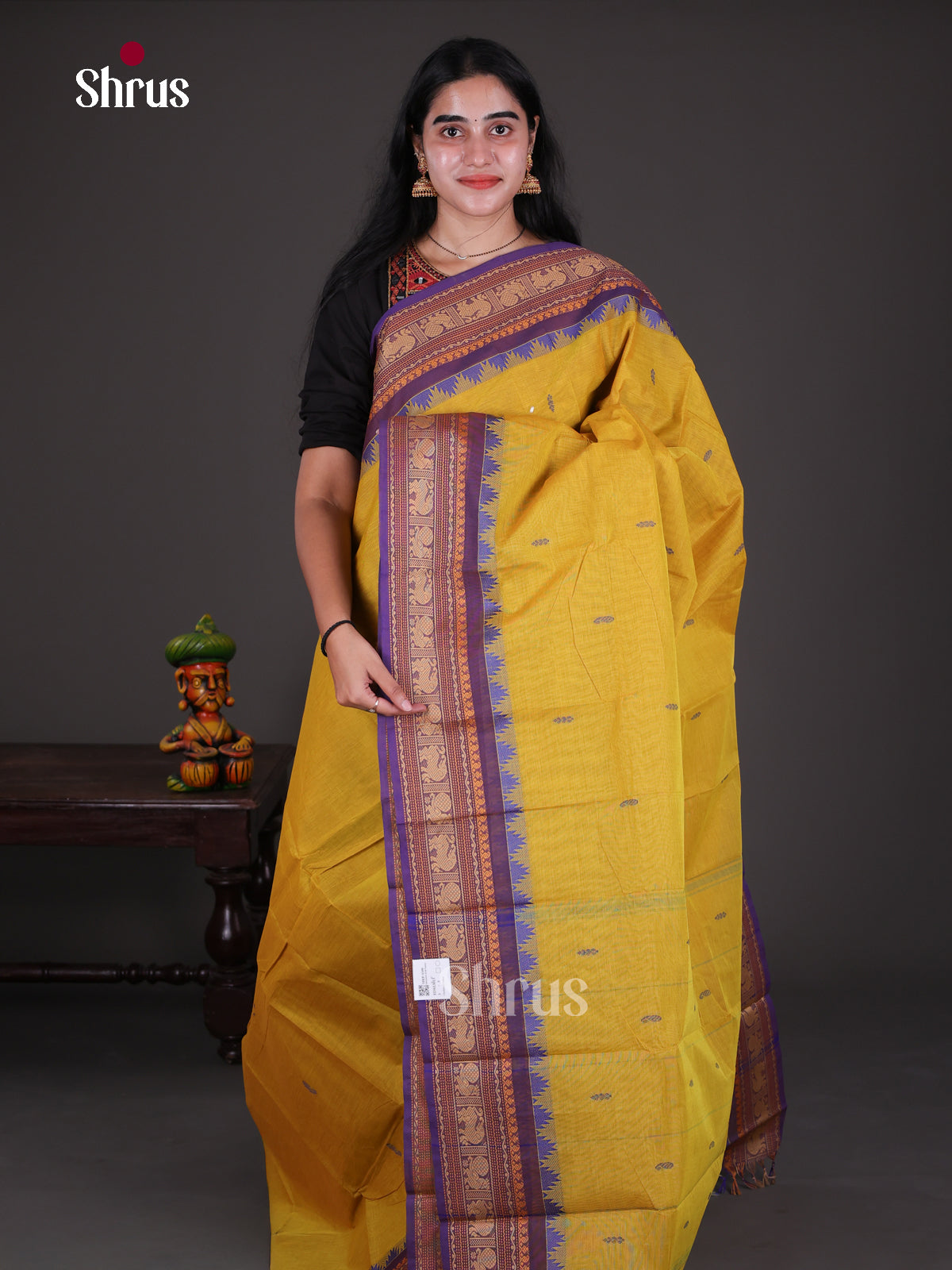 Chettinad Cotton Saree - EDS13013 - Shop on Shrus.com