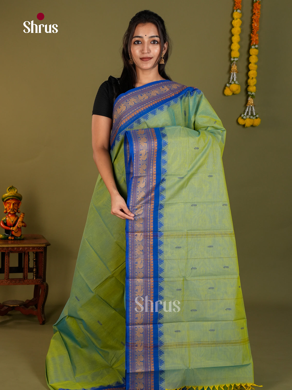 Chettinad Cotton Saree - EDS13014 - Shop on Shrus.com