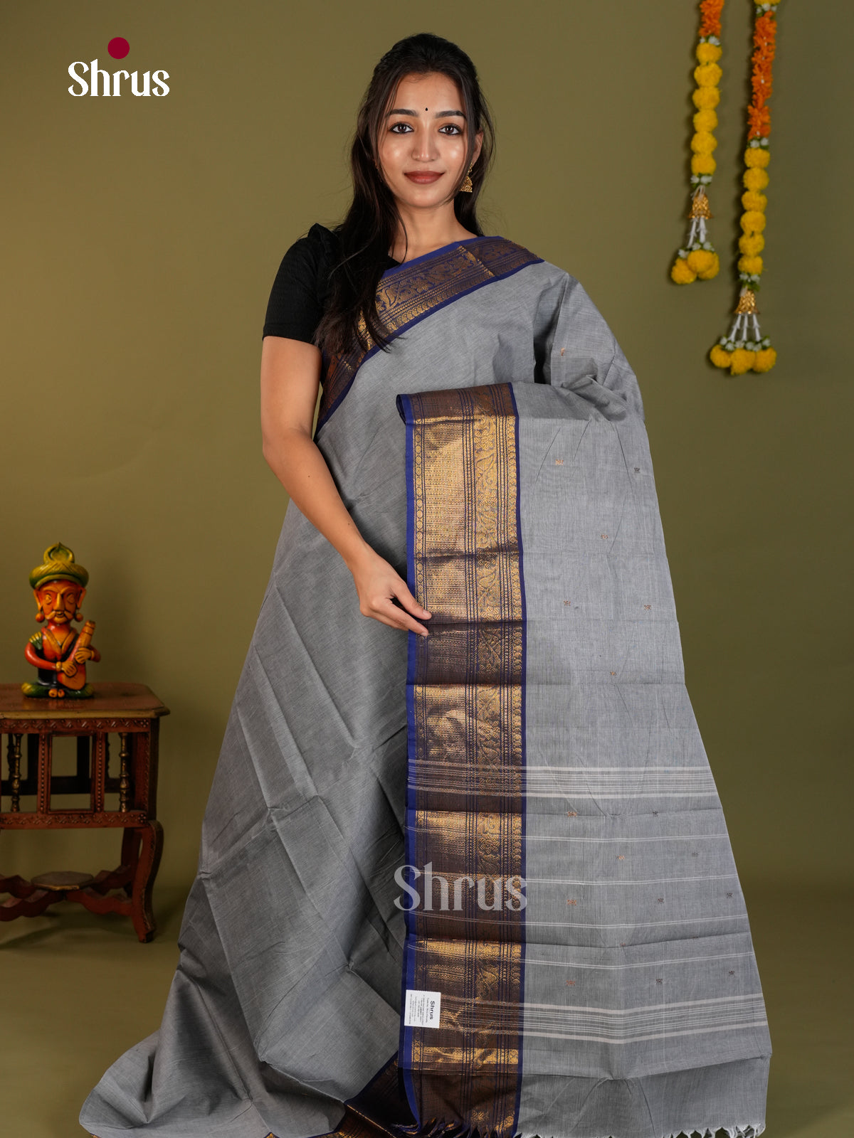 Chettinad Cotton Saree - EDS13020 - Shop on Shrus.com