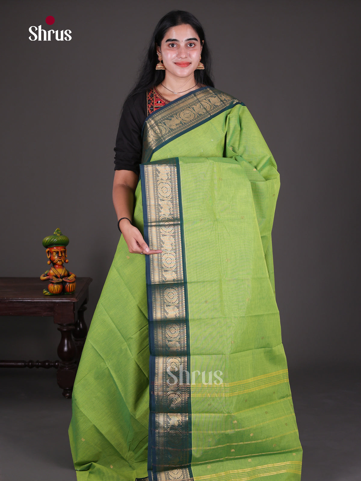 Chettinad Cotton Saree - EDS13027 - Shop on Shrus.com