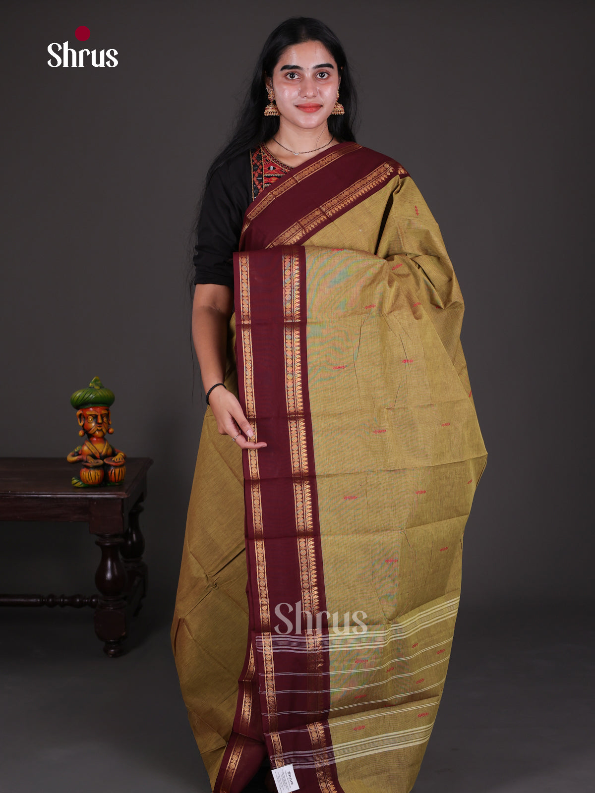 Chettinad Cotton Saree - EDS13033 - Shop on Shrus.com