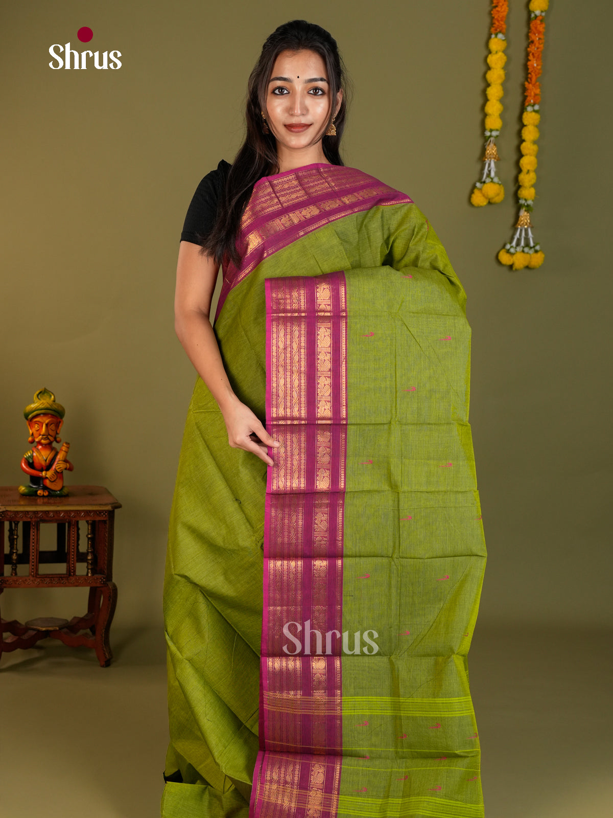Chettinad Cotton Saree - EDS13040 - Shop on Shrus.com