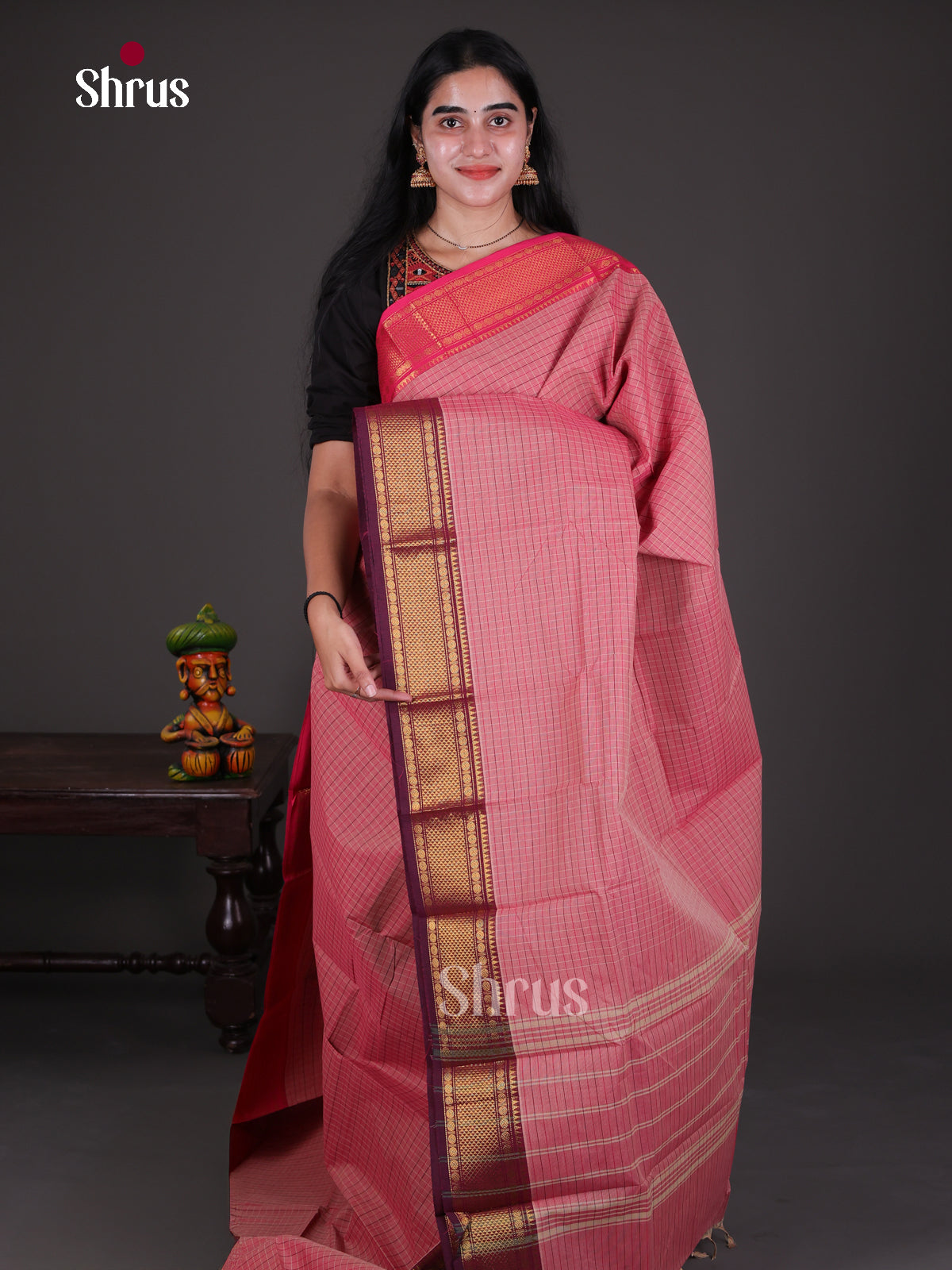 Chettinad Cotton Saree - EDS13046 - Shop on Shrus.com