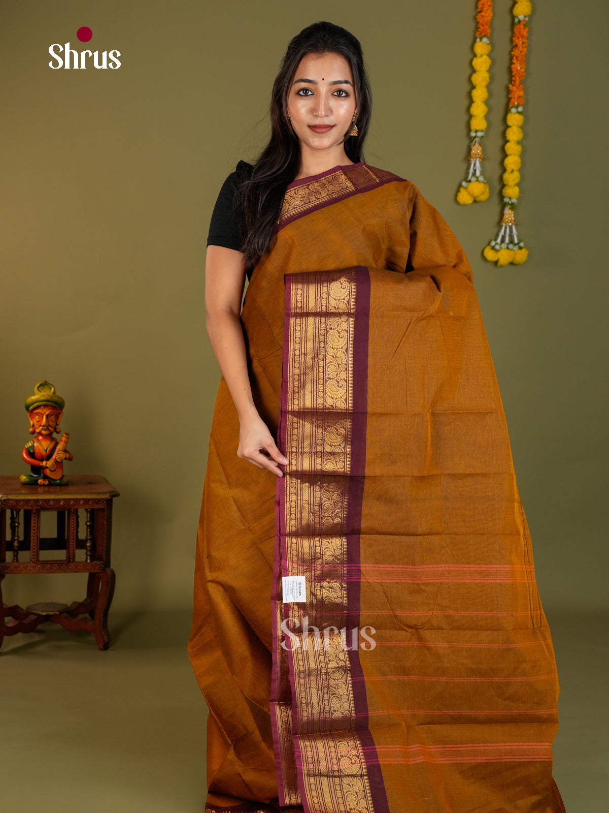 Chettinad Cotton Saree - EDS13048 - Shop on Shrus.com