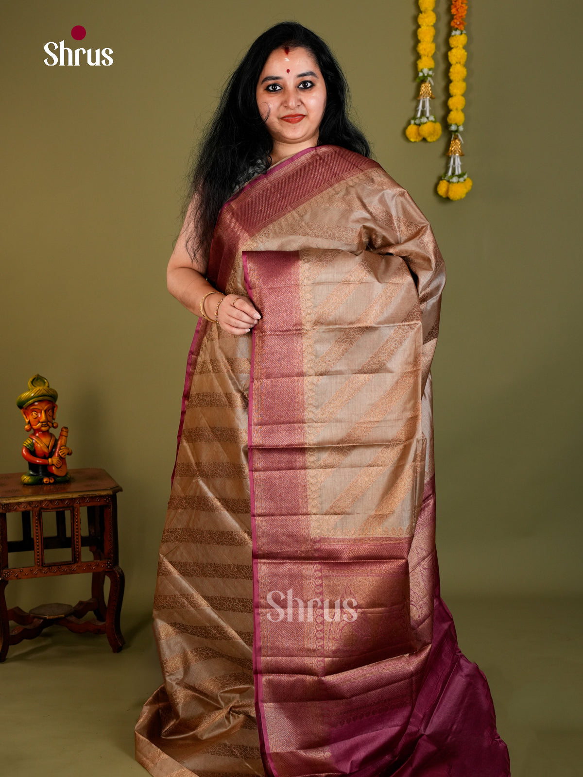 Tussar Saree - EDS18006 - Shop on Shrus.com