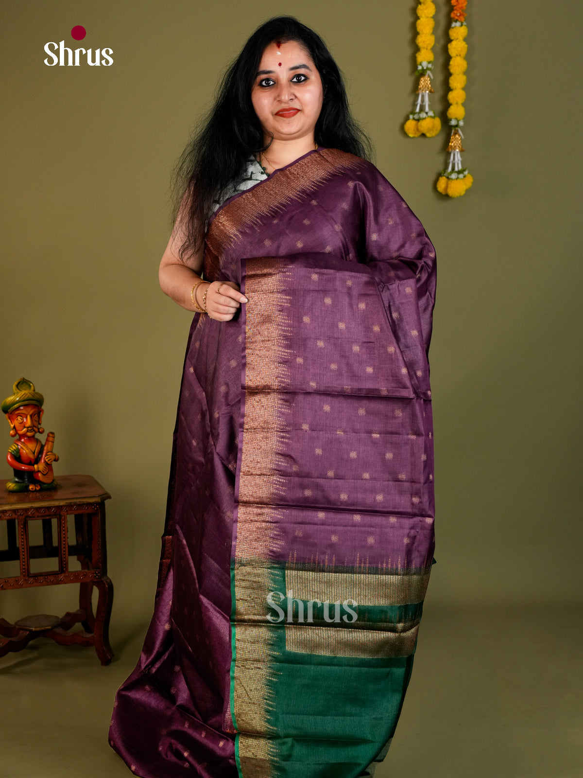 Tussar Saree - EDS18015 - Shop on Shrus.com