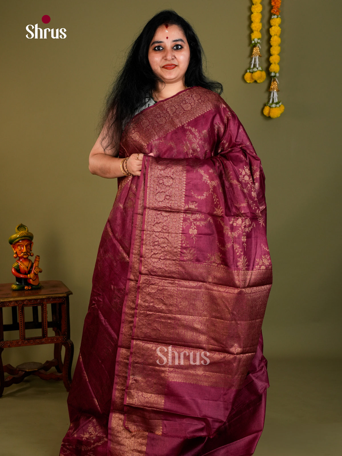 Tussar Saree - EDS18020 - Shop on Shrus.com