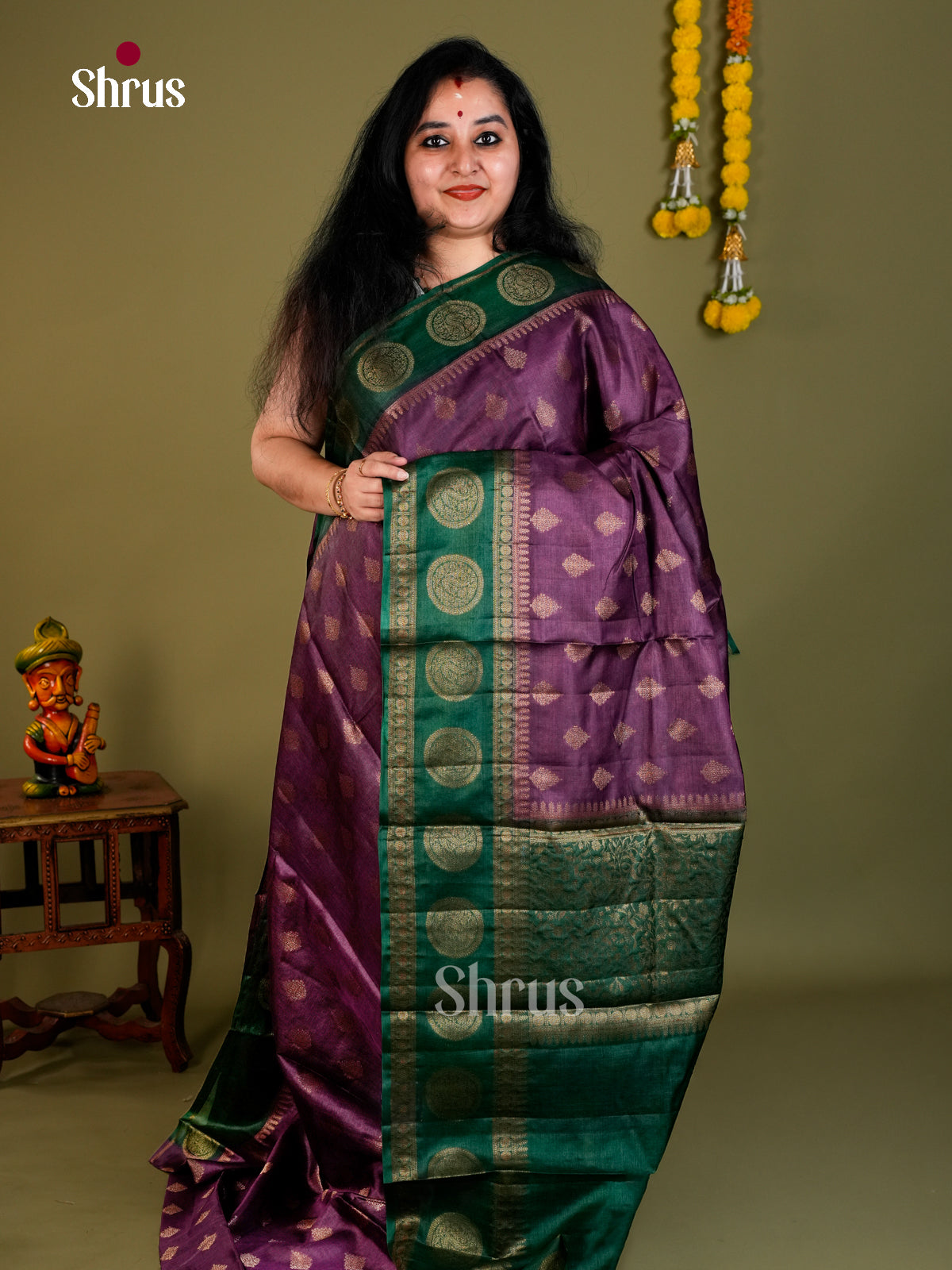 Tussar Saree - EDS18032 - Shop on Shrus.com