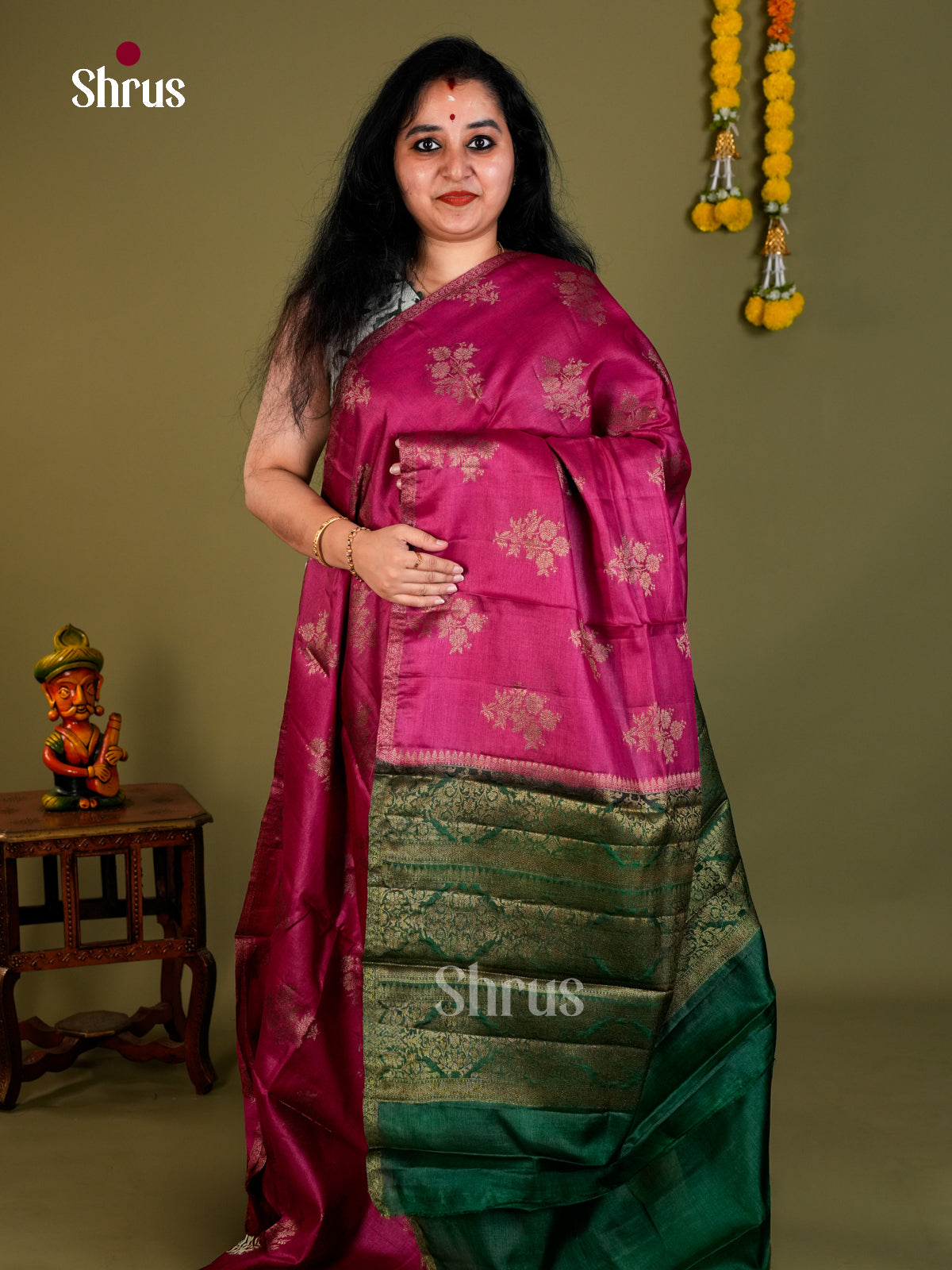 Tussar Saree - EDS18035 - Shop on Shrus.com