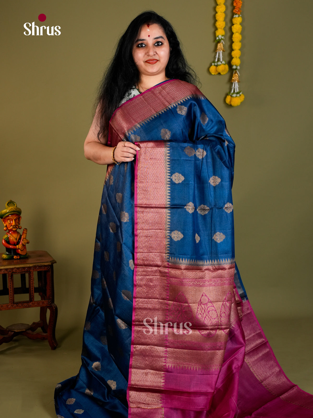 Tussar Saree - EDS18038 - Shop on Shrus.com