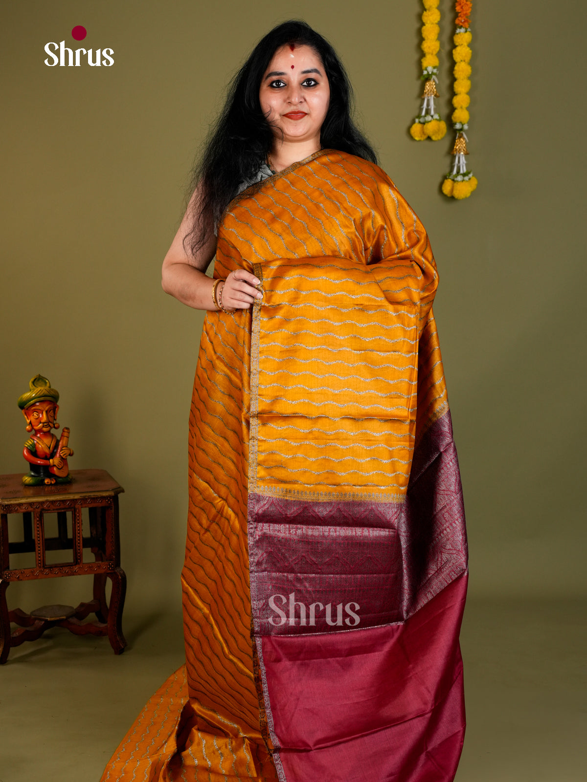 Tussar Saree - EDS18049 - Shop on Shrus.com