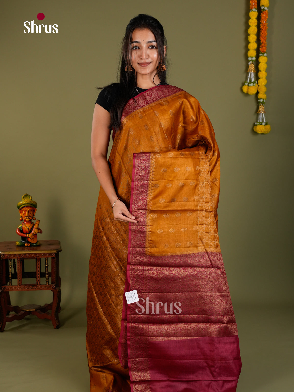 Tussar Saree - EDS18051 - Shop on Shrus.com