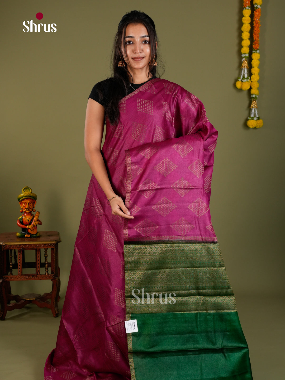 Tussar Saree - EDS18068 - Shop on Shrus.com