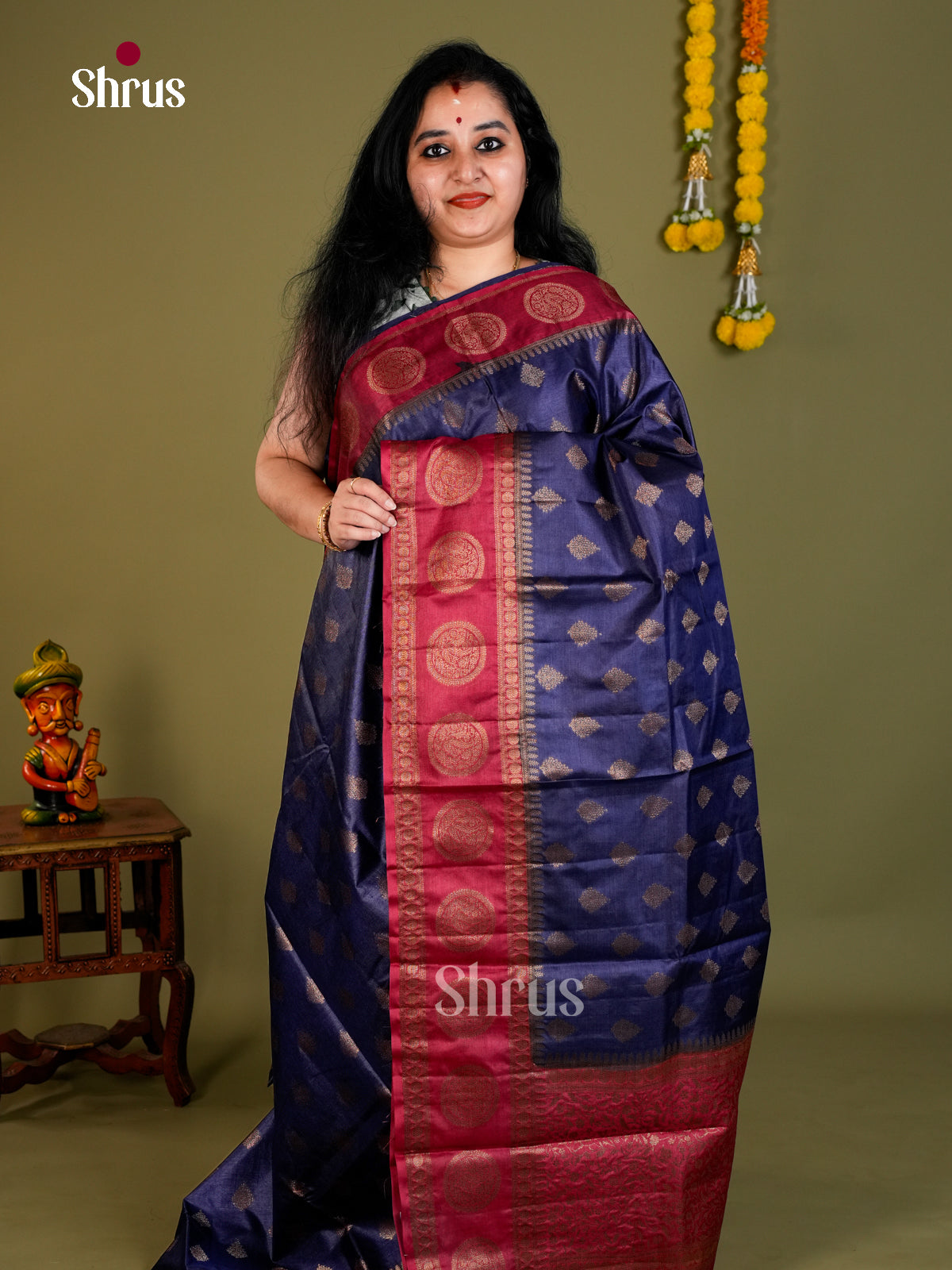 Tussar Saree - EDS18079 - Shop on Shrus.com