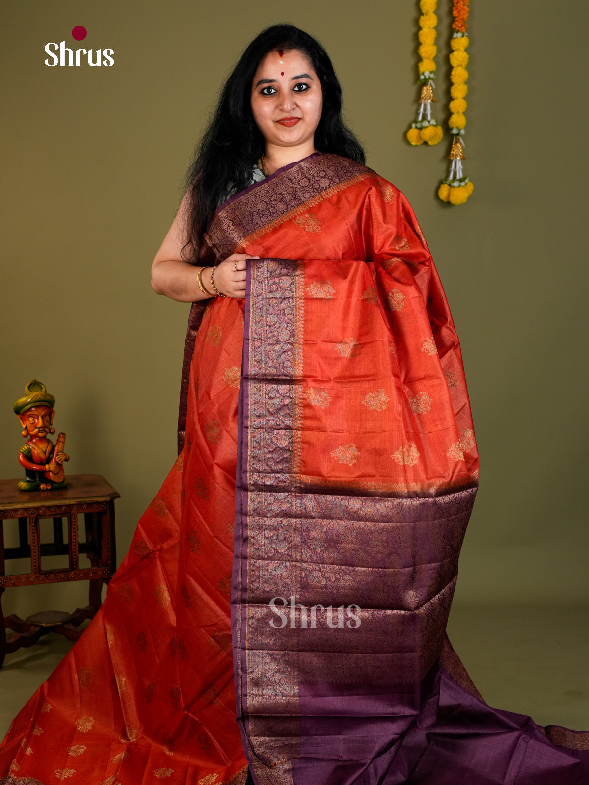 Tussar Saree - EDS18081 - Shop on Shrus.com